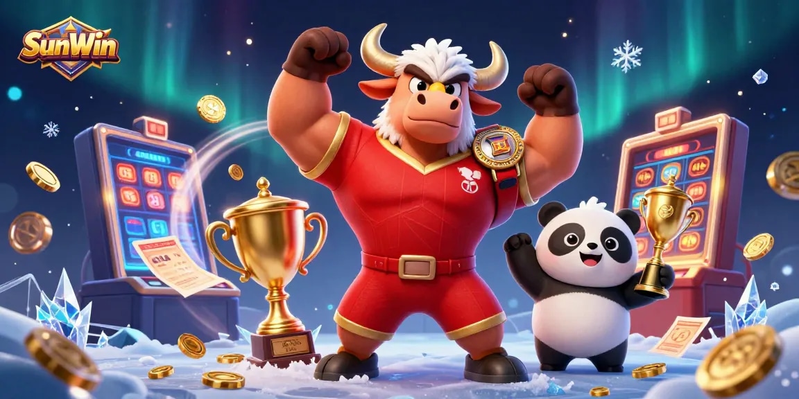 Experience the thrilling gameplay of SunWin with engaging slots and dynamic characters in an exciting casino atmosphere.