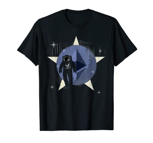 Etherium To the Moon - ETH - Camiseta Crypto Moon Man Camiseta