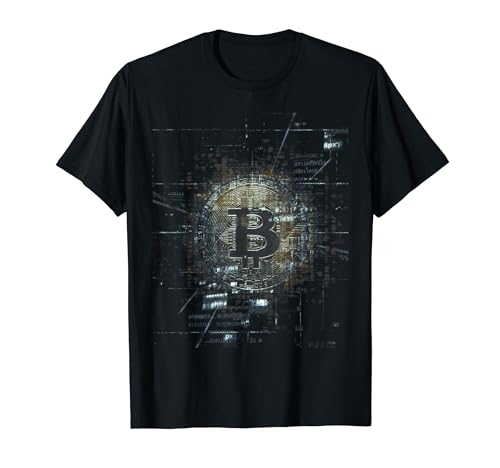 Bitcoin BTC Blockchain Criptomoneda Destructivo Camiseta