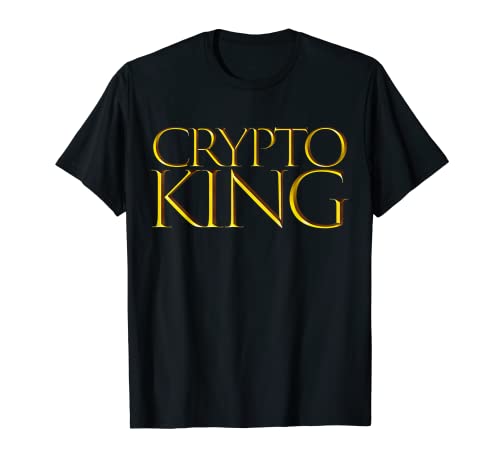 Crypto King Mejor criptomoneda Bitcoin Inversor Crypto King Camiseta