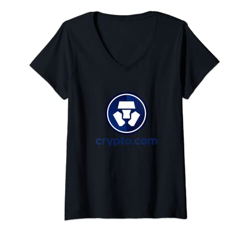 Mujer Crypto.com Coin Cryptocurrency Cro Crypto Camiseta Cuello V