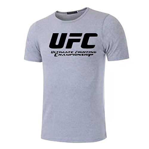 Sudadera Camiseta De Hombre Verano Cuello Redondo Versátil Camiseta UFC, Camiseta Holgada De Manga Corta para Hombre (Color : A2, Size : Medium)