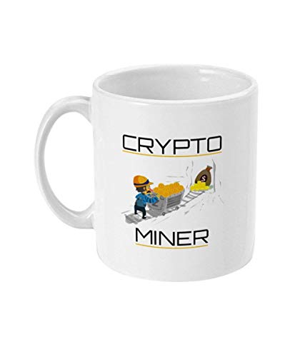 Crypto Miner - Taza de café para minería de criptomonedas - Criptomonedas - Blockchain Crypto Mining - Bitcoin Mining - Office Gift - Alt Coins