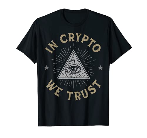 Bitcoin In Crypto We Trust BTC Cryptocurrency Blockchain Camiseta