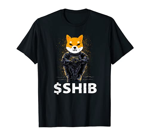 $SHIB Shiba Inu Coin Tee, Retro Astronaut Shiba to the Moon Camiseta