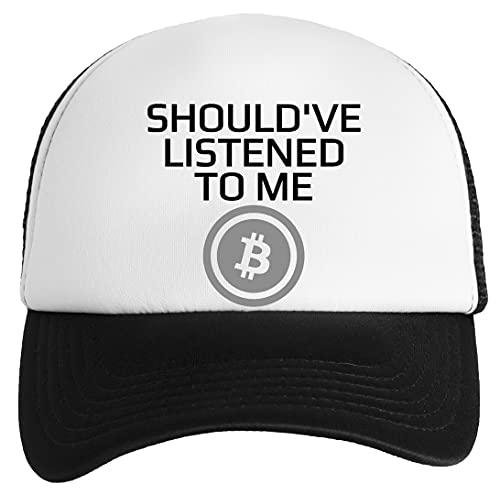Gunmant Should've Listened To Me Where To Invest Bitcoin Boys Girls Baseball Classic Cap Unisex Adjustable Snapback