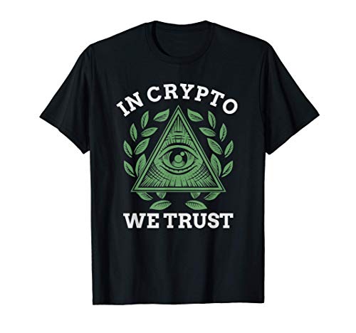 In Crypto We Trust Bitcoin Cryptocurrency Trading & Mining Camiseta