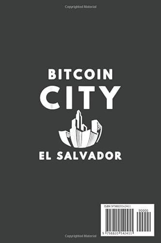 Bitcoin City Resident El Salvador BTC Art Crypto Hodl Notebook: Transaction Log Ledger, Air Drop Tracker, Passwords Book for New and Experienced Traders 6x9 110 Page Gift Journal