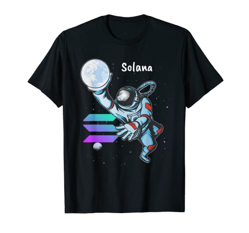 Solana SOL Space Man Astronauta Dunk Criptomoneda Camiseta