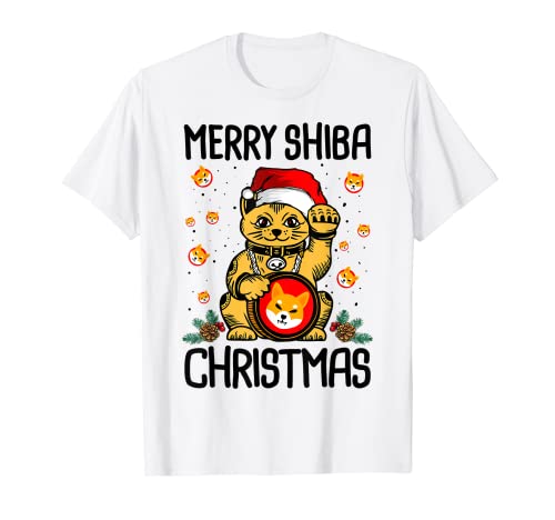 Shiba Navidad divertido Shiba Inu Crypto Camiseta