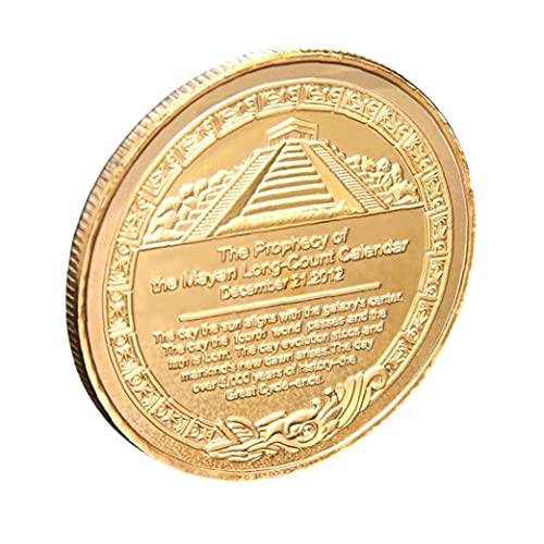 Froiny Maya Moneda Conmemorativa De Oro Chapado Bitcoin Colección De Arte Colección De Arte Coinstourism