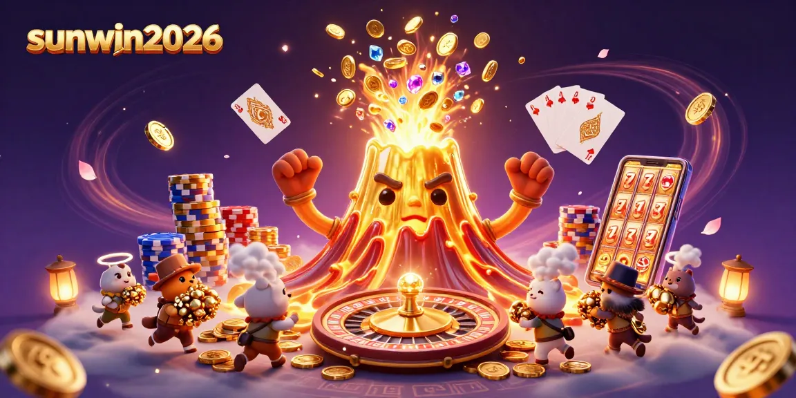 Experience a thrilling eruption of treasure and excitement in sunwin2026's captivating casino scene.