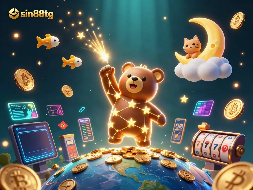 Experience thrilling gaming with sin88tg in a vibrant, magical casino world.