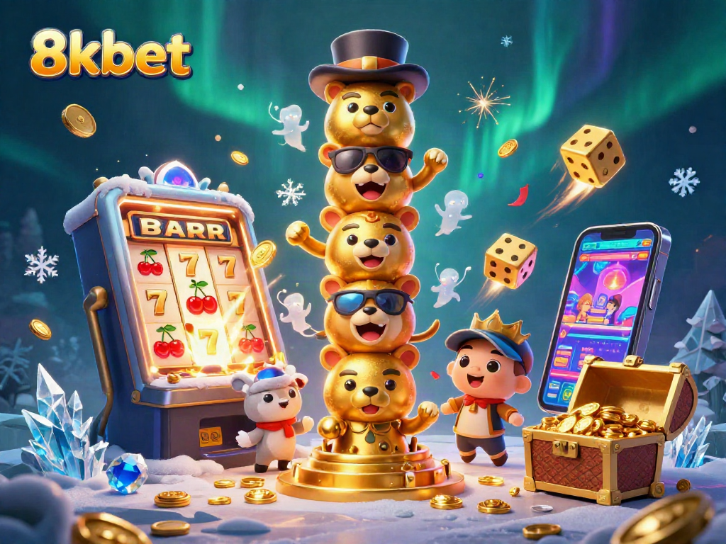 Spin the reels with 8xbet's vibrant slot machine and exciting totem pole characters!