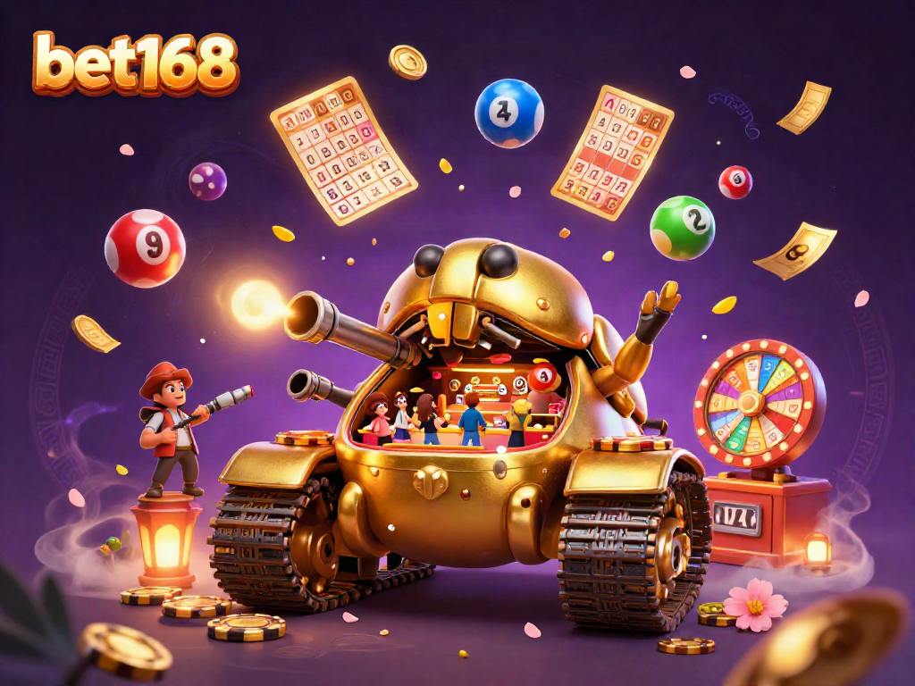 Engage in thrilling gameplay with bet168's vibrant casino-inspired golden beetle tank packed with excitement and rewards.