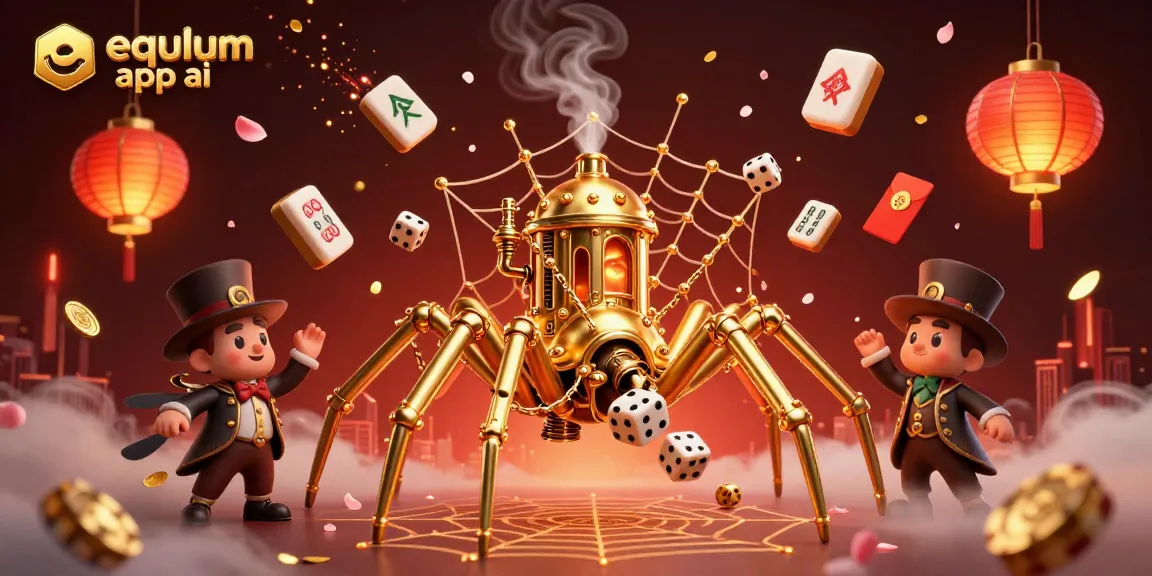 Engage with the dynamic equlum app ai gaming scene featuring ornate 3D elements and lively character interactions.
