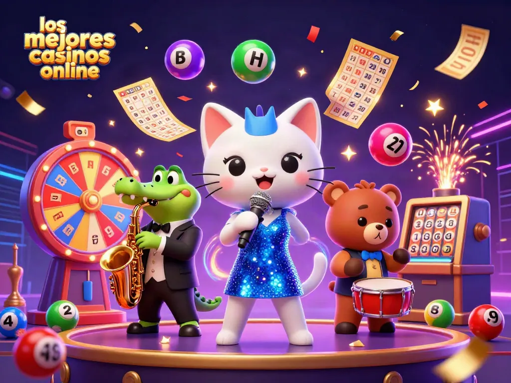 Los mejores casinos online: celebra con gatos, cocodrilos y osos en un estudio de casino animado.