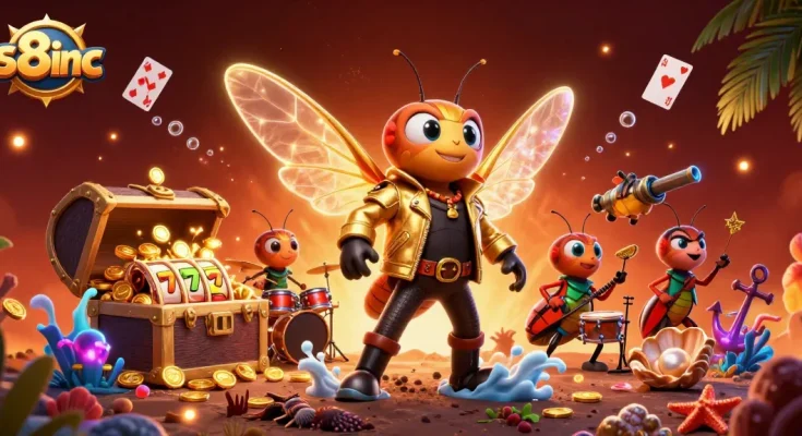 Win big at s8inc with exciting 3D casino characters surrounded by vibrant gaming elements.