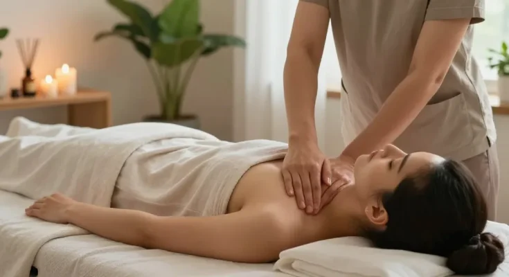 Enjoy a luxurious 출장마사지 in a serene home setting with soothing oils and tranquil atmosphere.